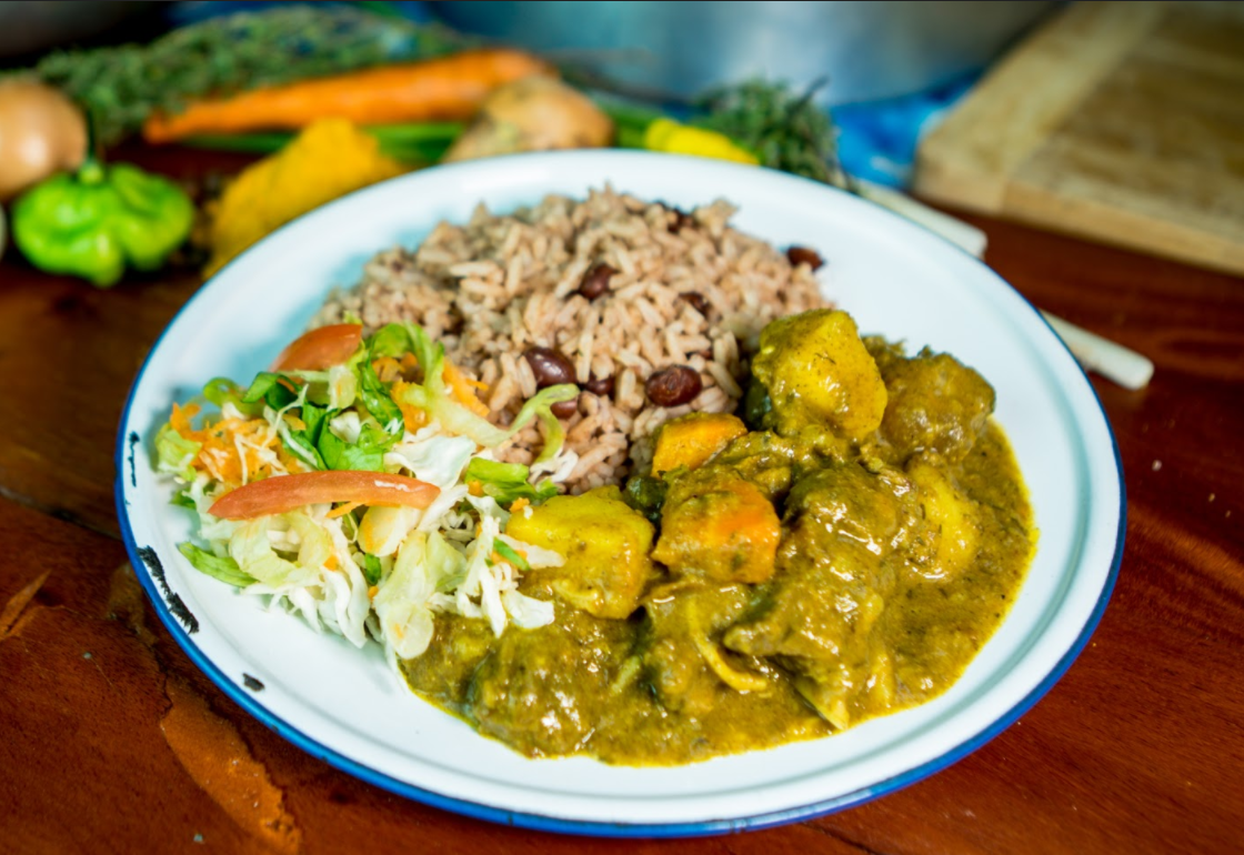 Curried Mutton Combo Meal
